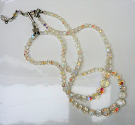 Aurora Borealis crystal beads necklace