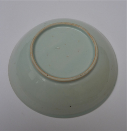 Chinese porcelain dish green blue decoration