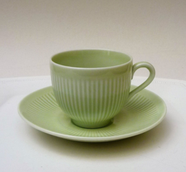 Rorstrand Kolorita green coffee cup with saucer