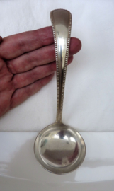 Silver plated ladle Perle Pearl Beaded Edge