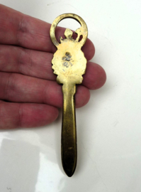 Peerage Esmeralda brass letter holder with opener