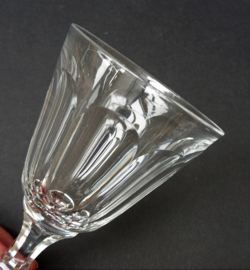 Val St Lambert crystal wine glasses Walewska