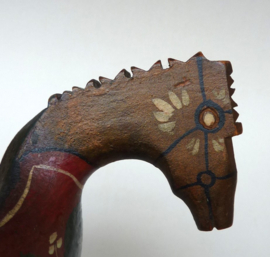 Noorse Folk Art houten Kjenge drinkkom 19e eeuw