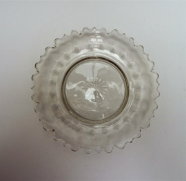 19th century Dutch cut crystal butter dome