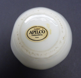 Apilco France whiteware porseleinen stroop jam pot Peer