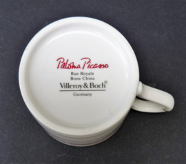 Villeroy Boch Paloma Picasso Rue Royale coffee cup with saucer