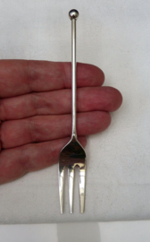 Dutch silver plated cake fork