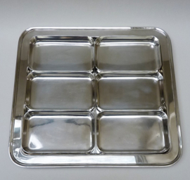 Hollandia Plate verzilverde Art Deco hotelware hors d'oeuvres schaal