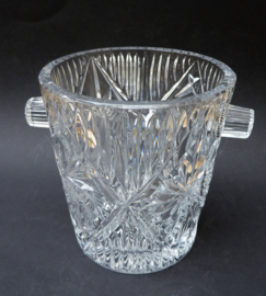 Lead crystal buzz cut bar set ice bucket whisky water pitcher 