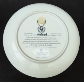 Villeroy Boch Heinrich Unicef Our Children wandbordje nr 10