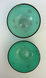 Murano Millefiori turquoise bowls