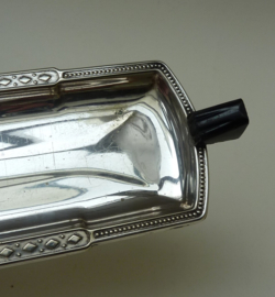 Rechthoekig verzilverd Art Deco dienblaadje Crusader Plate
