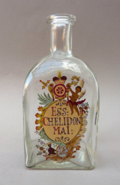 WMF vintage enamel painted pharmacy bottle Ess Chelidon Mai