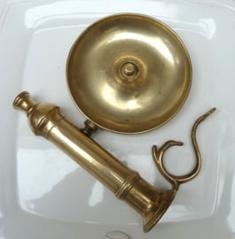 Brass ejector chamberstick 19th century