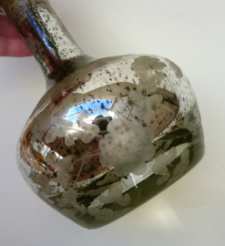 Vintage mercury glass style decanter
