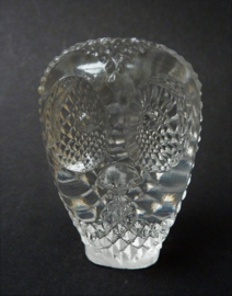 Mats Jonasson crystal Owl sculpture