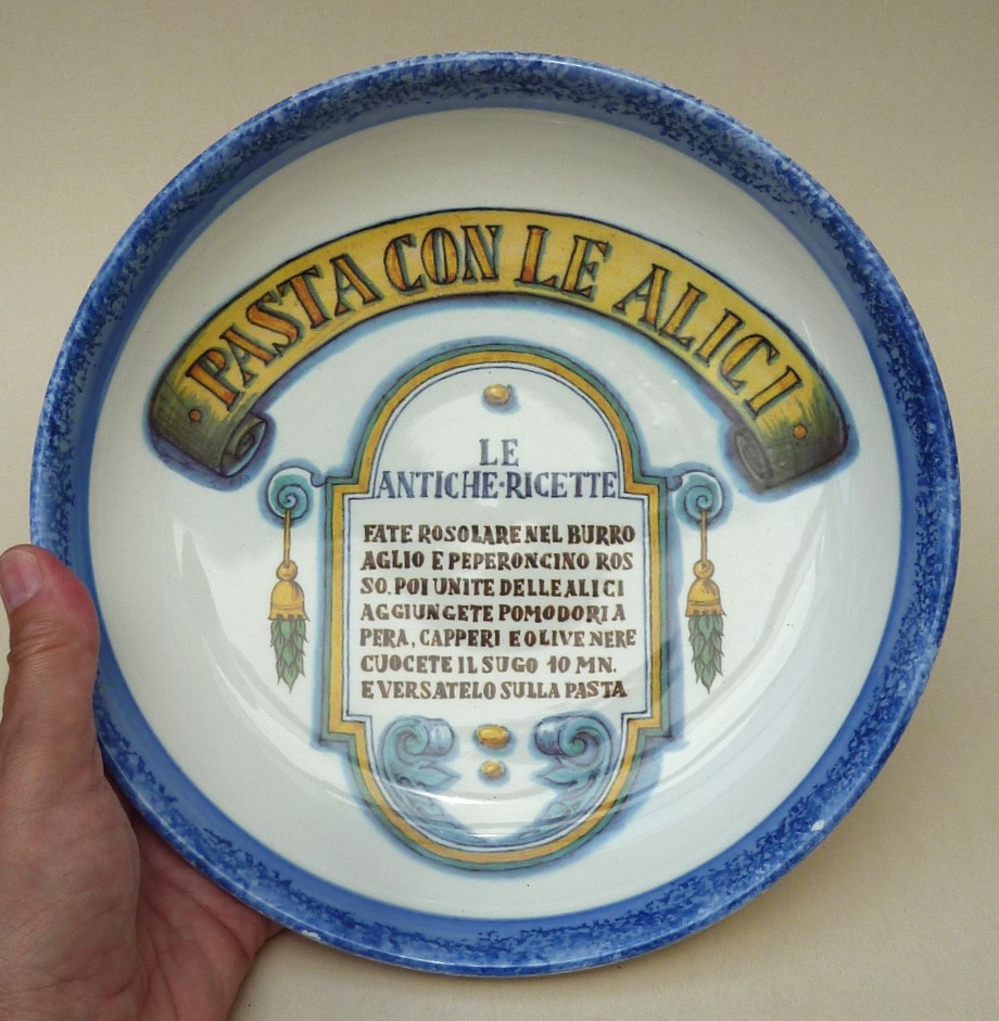 La Compagnia dei Decori Italy pasta schaal Alici