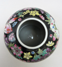 Chinese Jingdezhen porseleinen Famille Noir Millefleur gemberpot