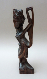 Balinese wood carved dancer