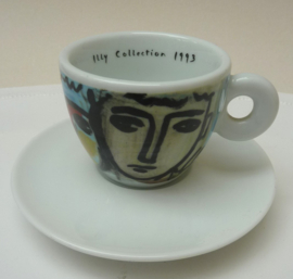 Illy Collection 1993 Sandro Chia Facce Italiane espresso kop 800