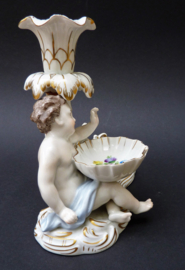 Carl Thieme Dresden antique porcelain candlestick