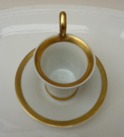 German porcelain Silhouette cabinet cup early 19th century