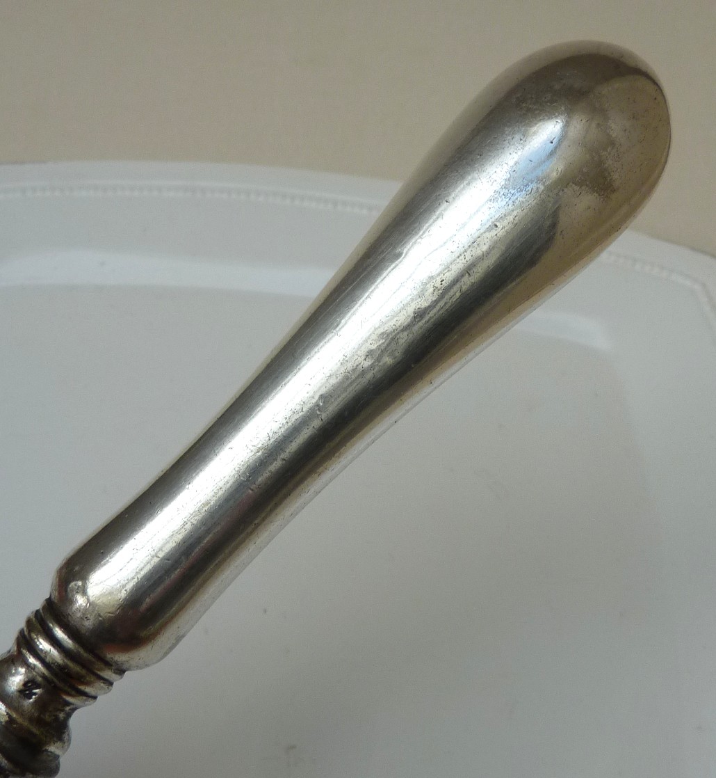 Antique French silver plated meat carving set