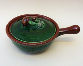 Tellurite handled mushroom tureen model 1139