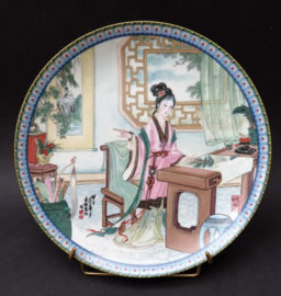 Imperial Jingdezhen Porcelain Beauty of the Red Mansion Hsi Chun plate 4