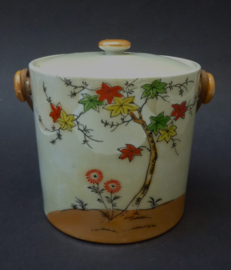 Japanse Art Deco lusterware porseleinen koekjespot