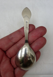 Dutch Art Deco silver plated tea caddy spoon