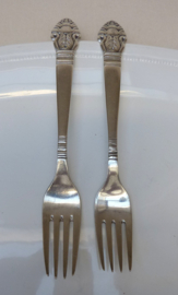 Gero Kopenhagen model 644 Olympia verzilverde dinervork