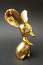 Mid Century brass mouse figurine