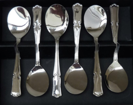 French Inox stainless steel ice cream spoons