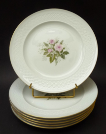 Seltmann Weiden Annabell pink rose dinner plates