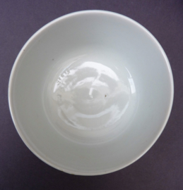 Wan Shou Wu Jiang pink ground porcelain bowl and spoon