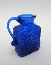 Bristol blue style glass pitcher