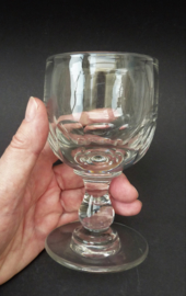 Baluster stem wine glasses 19th century