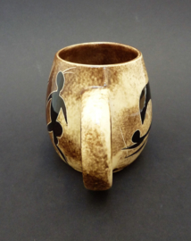 Crescent - Studio Pottery Mug - Tribal Art