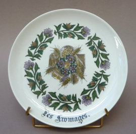 Gien cheese platter and plates Les Fromages