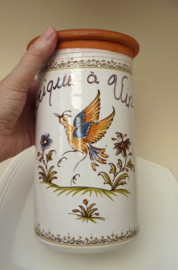 French faience wine cooler Decor Moustiers