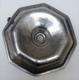 Octagonal pewter chamberstick