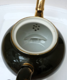 SPM Walkure porseleinen theepot groen met goud