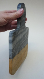 Borrelplank natuursteen en hout