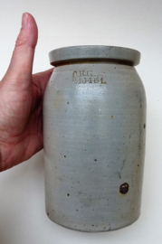 Antique German salt glazed stoneware crock