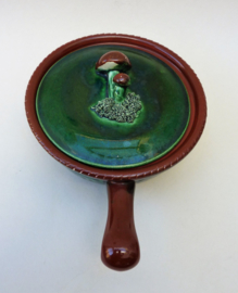 Tellurite handled mushroom tureen model 1139