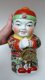Jintong Golden Boy porcelain statue