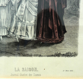 La Saison Journal Illustré des Dames 1883 framed print