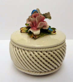 Capodimonte porcelain trinket box