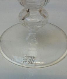 Des Pots glazen mini plateauschaal met stolp
